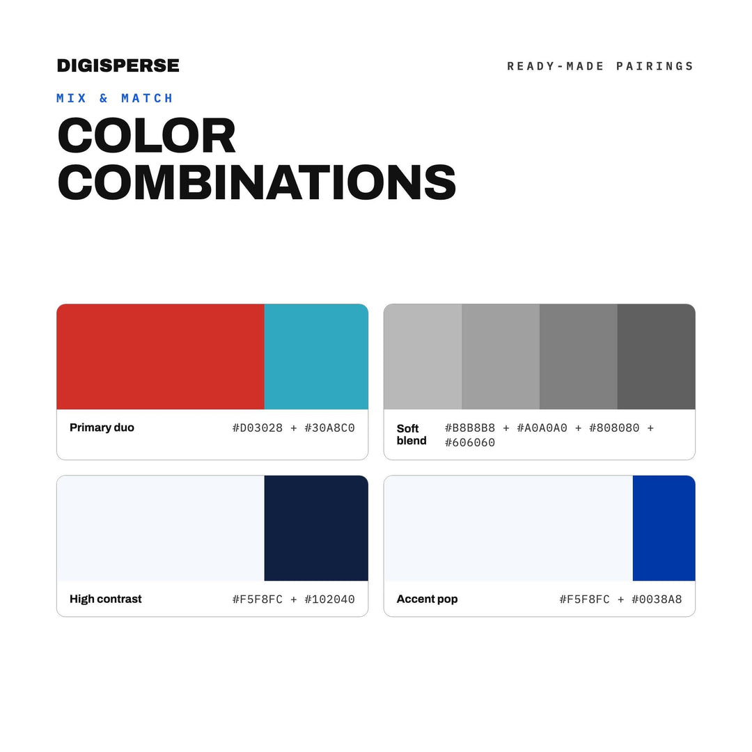 Blueprint Technical Color Palette | 30 Colors | Hex RGB CMYK | Procreate Swatches + ASE | Digital Download
