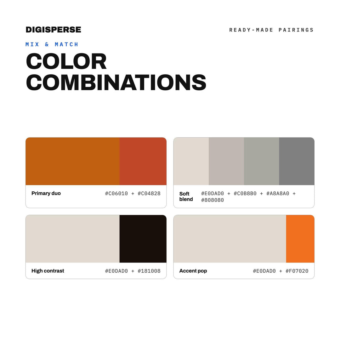 Wildfire Smoke Haze Color Palette | 30 Hex RGB CMYK Swatches (Digital Download)