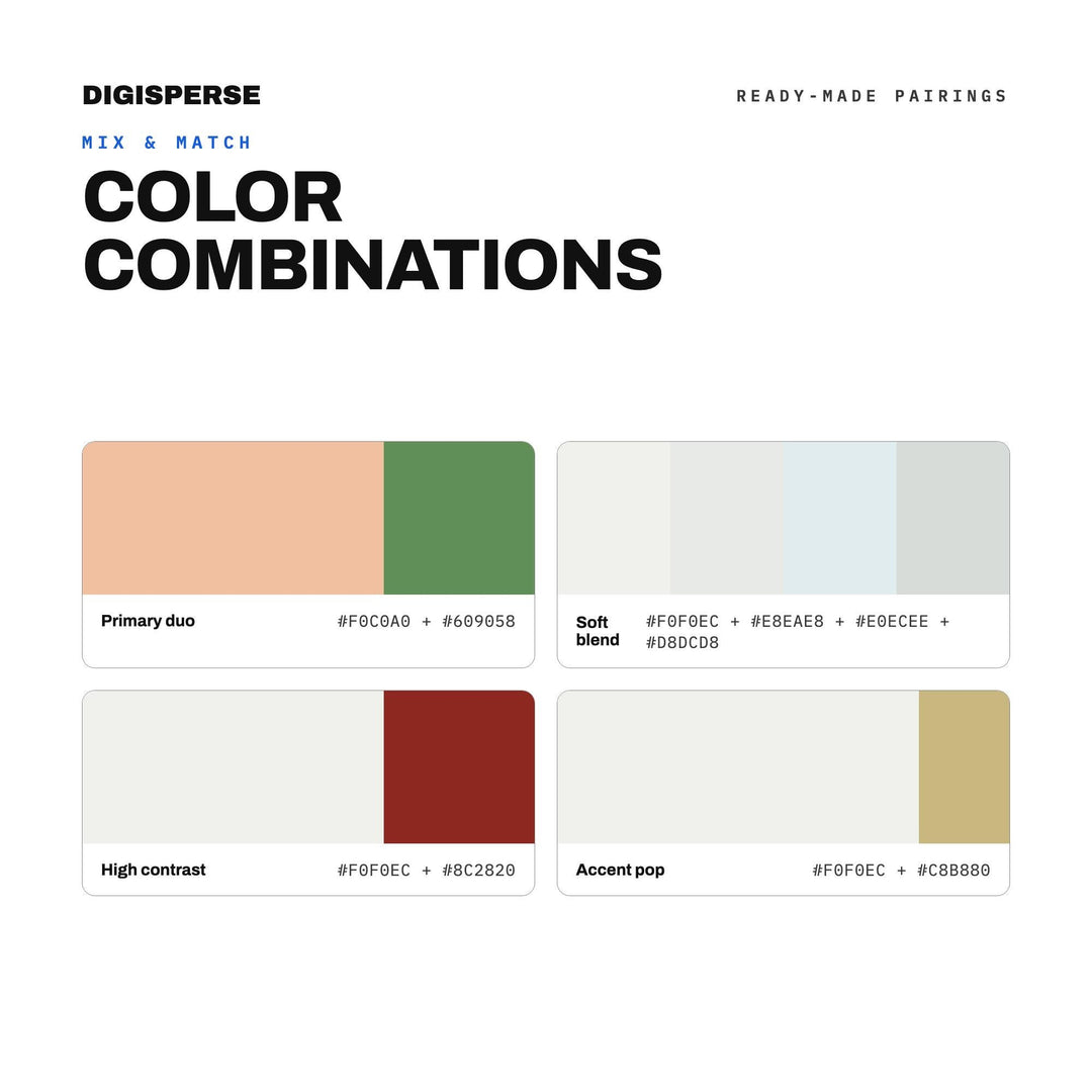 Valley Morning Fog Color Palette | 30 Colors | Hex RGB CMYK | Procreate Swatches + ASE | Digital Download