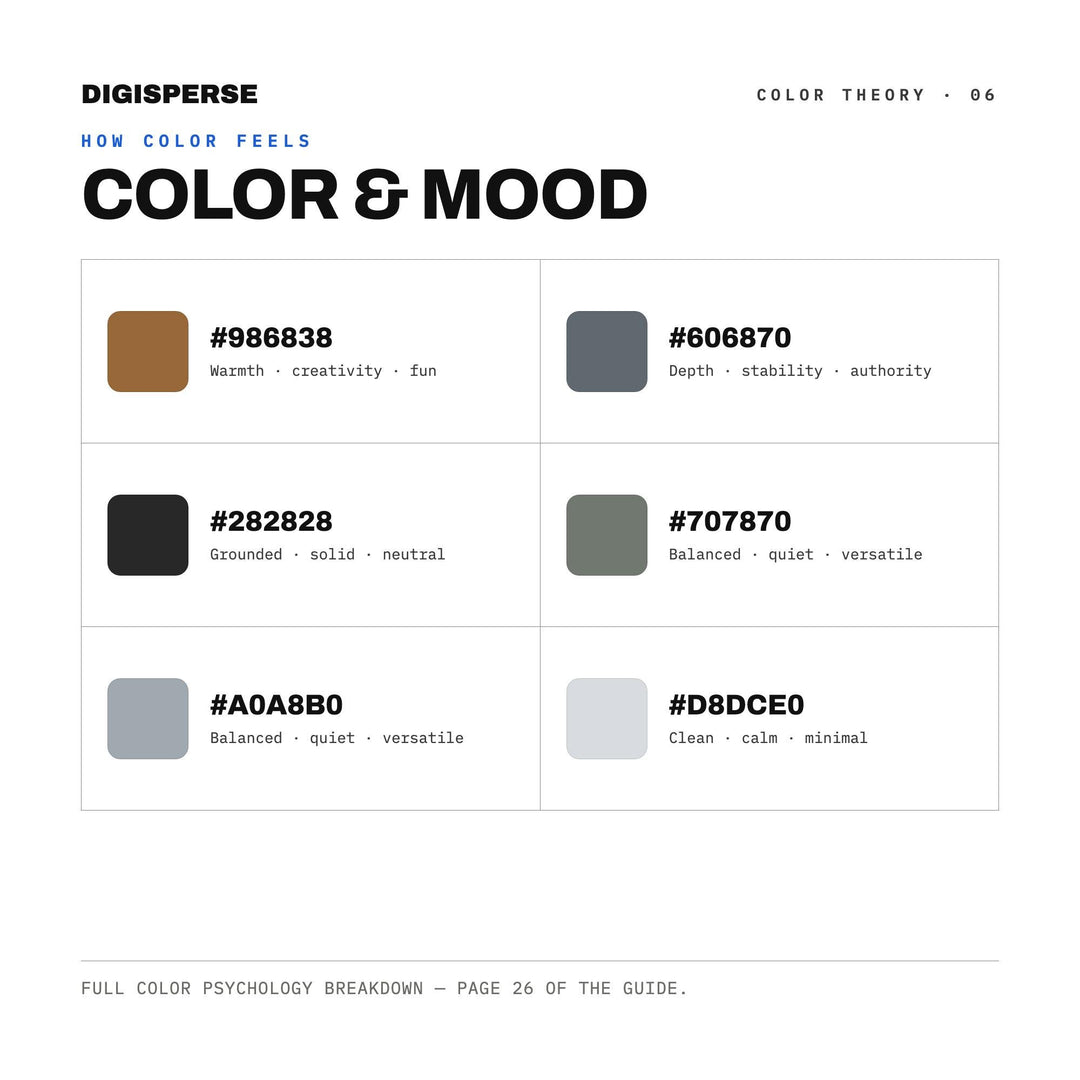 Brutalist Concrete Color Palette | 30 Colors | Hex RGB CMYK | Procreate Swatches + ASE | Digital Download