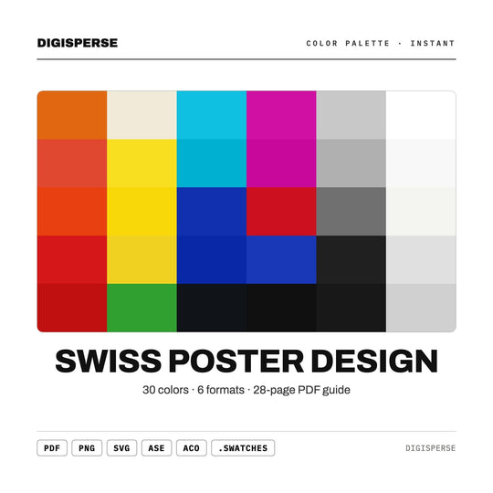 Swiss Poster Design color palette — main preview