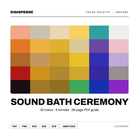 Sound Bath Ceremony color palette — main preview