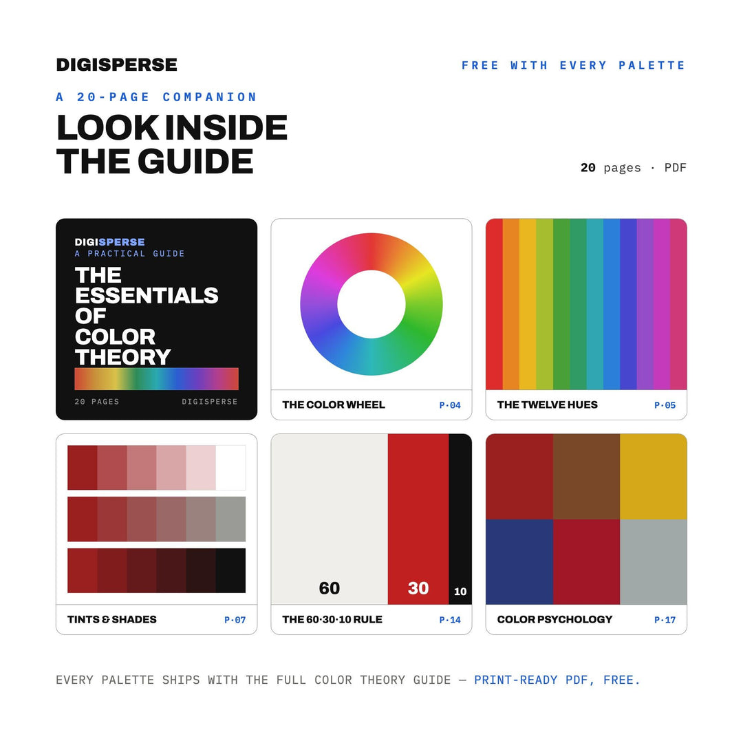 Soviet Constructivist Color Palette | 30 Colors | Hex RGB CMYK | Procreate Swatches + ASE | Digital Download