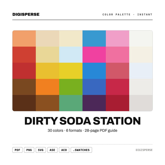 Dirty Soda Station color palette — main preview