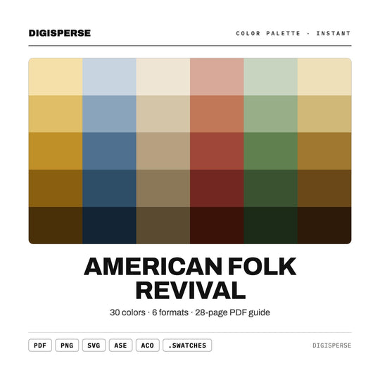 American Folk Revival color palette — main preview
