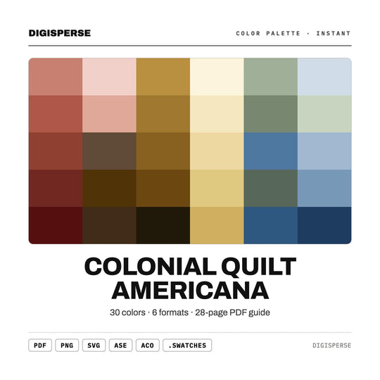 Colonial Quilt Americana color palette — main preview