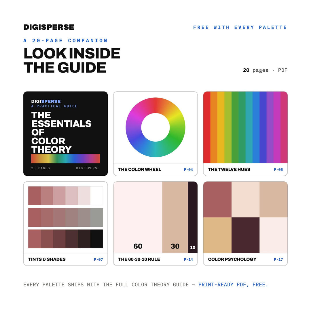 Cool Undertones Color Palette | 30 Colors | Hex RGB CMYK | Procreate Swatches + ASE | Digital Download
