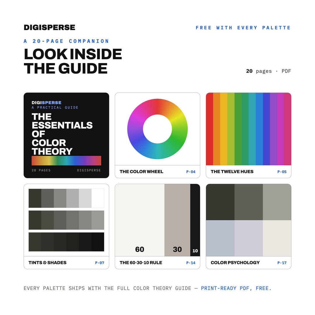 Ghost Forest Color Palette | 30 Nature Hues, Procreate, ASE (Digital Download)