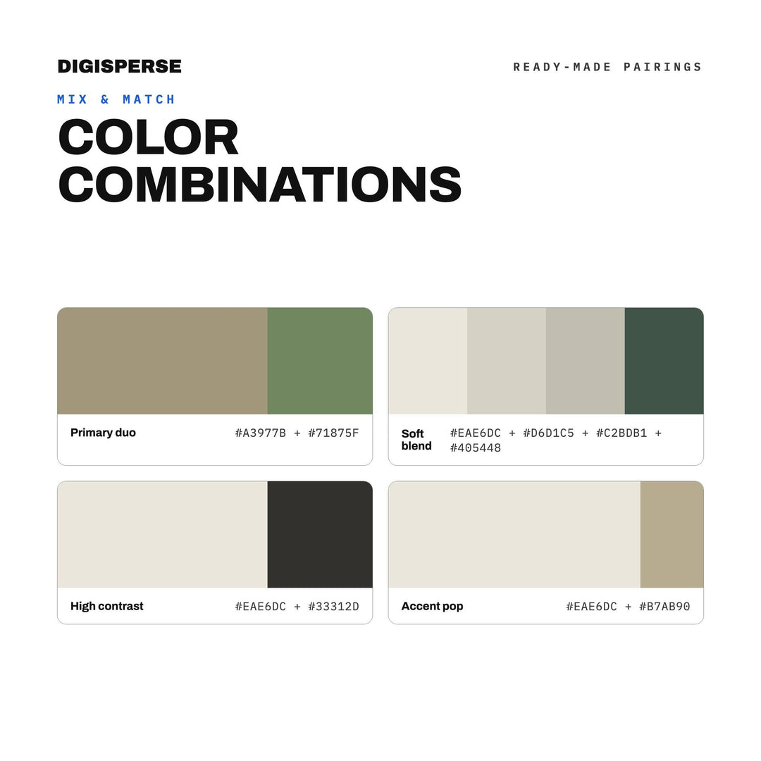 Lichen Stone Color Palette | 30 Nature Hues, Procreate, ASE (Digital Download)