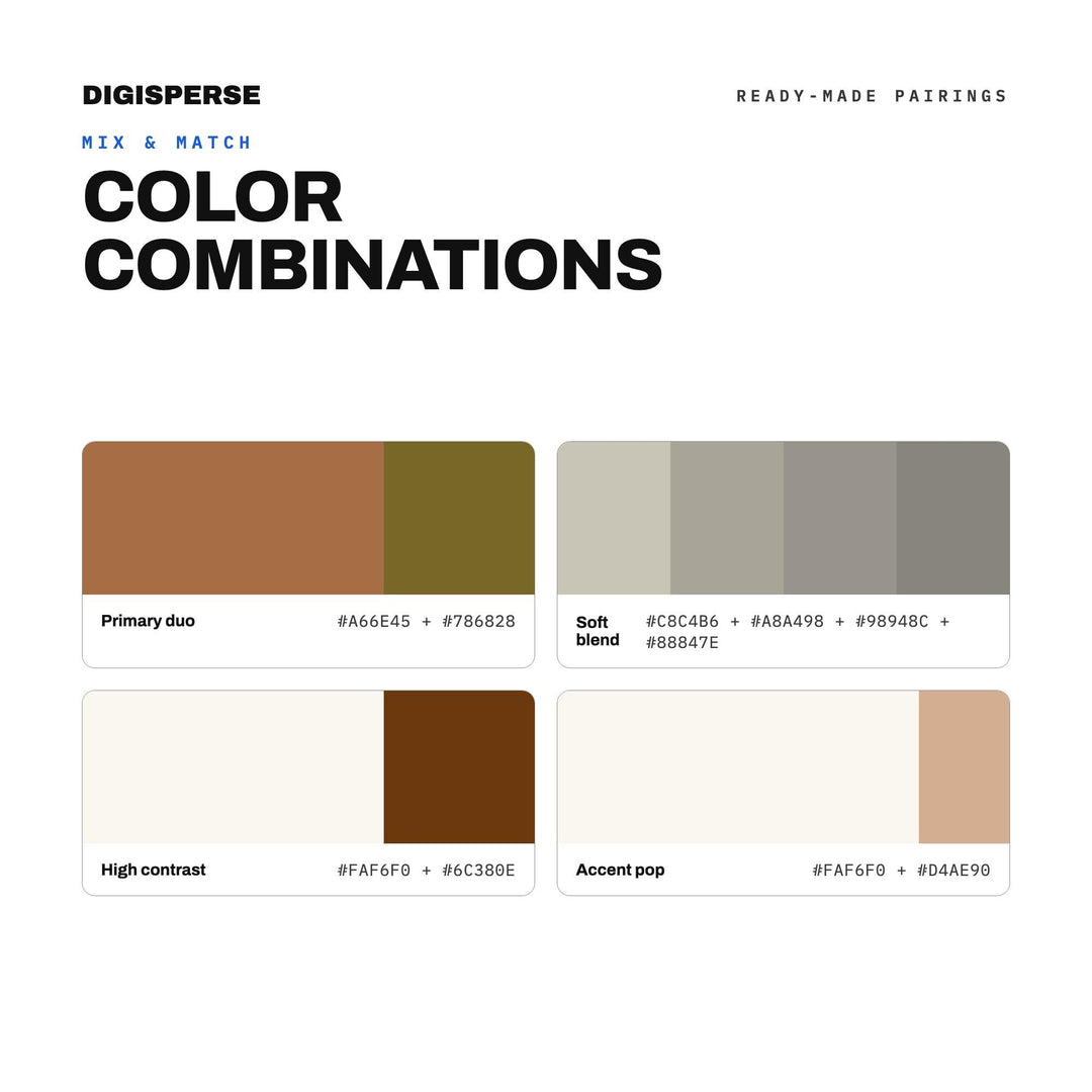 Mushroom Cap Color Palette | 30 Earthy Tones, Procreate, ASE (Digital Download)
