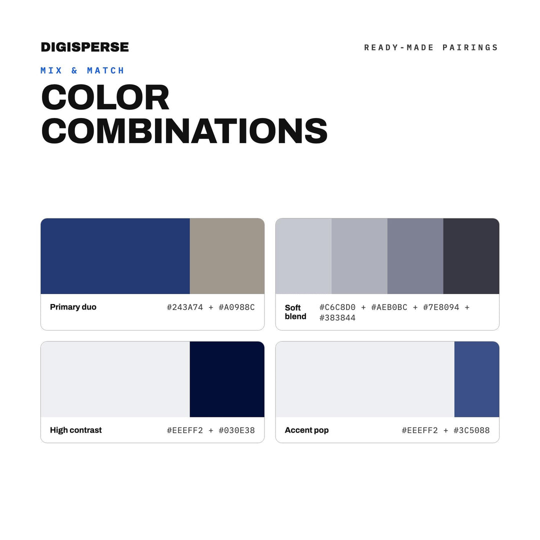 Rain-Wet Pavement Color Palette | 30 Colors | Hex RGB CMYK | Color Guide | Procreate Swatches + ASE | Digital Download