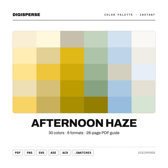 Afternoon Haze color palette — main preview