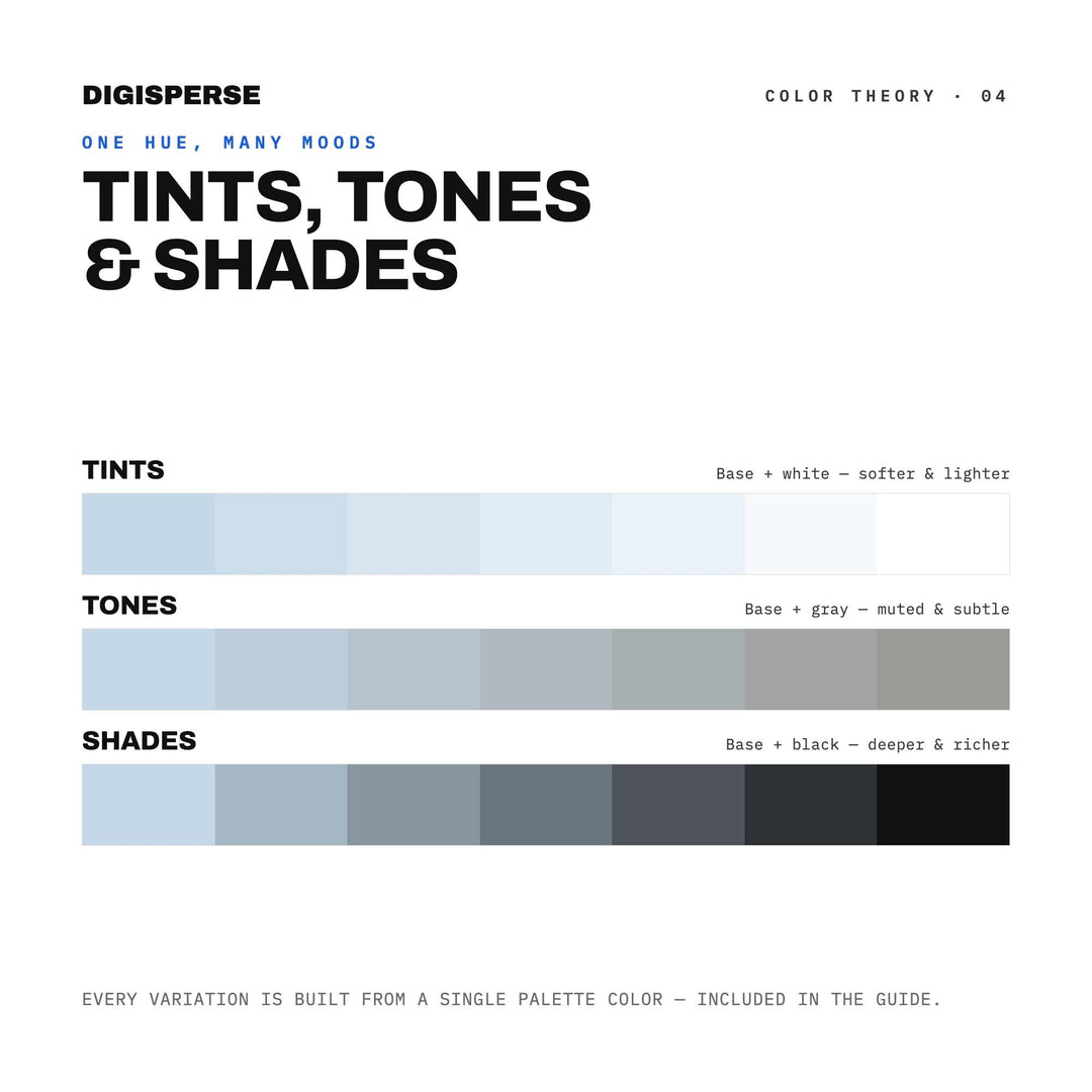 Blizzard Color Palette | 30 Colors | Hex RGB CMYK | Color Guide | Procreate Swatches + ASE | Digital Download