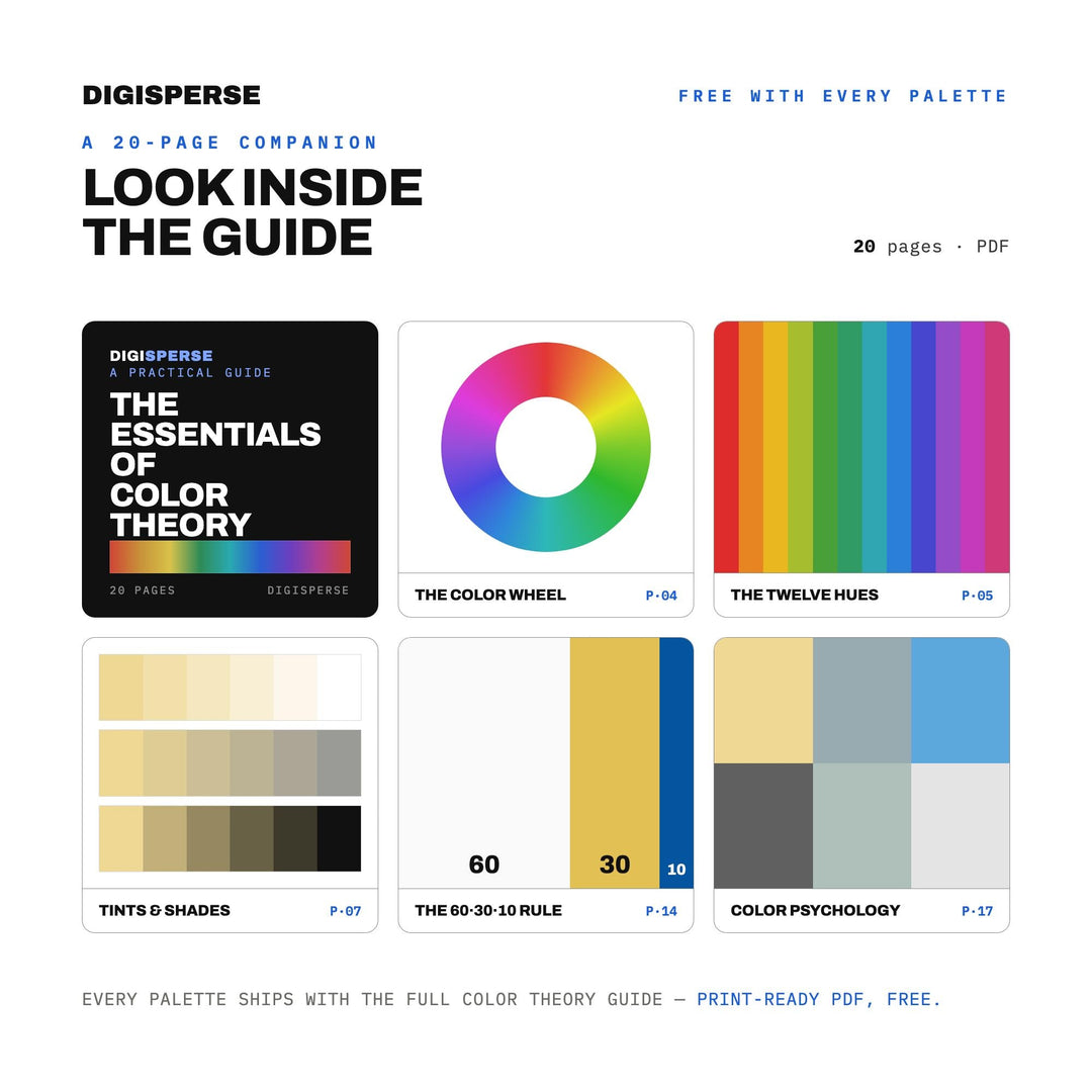 Broken Clouds Color Palette | 30 Procreate Swatches, ASE, PDF Guide (Digital Download)