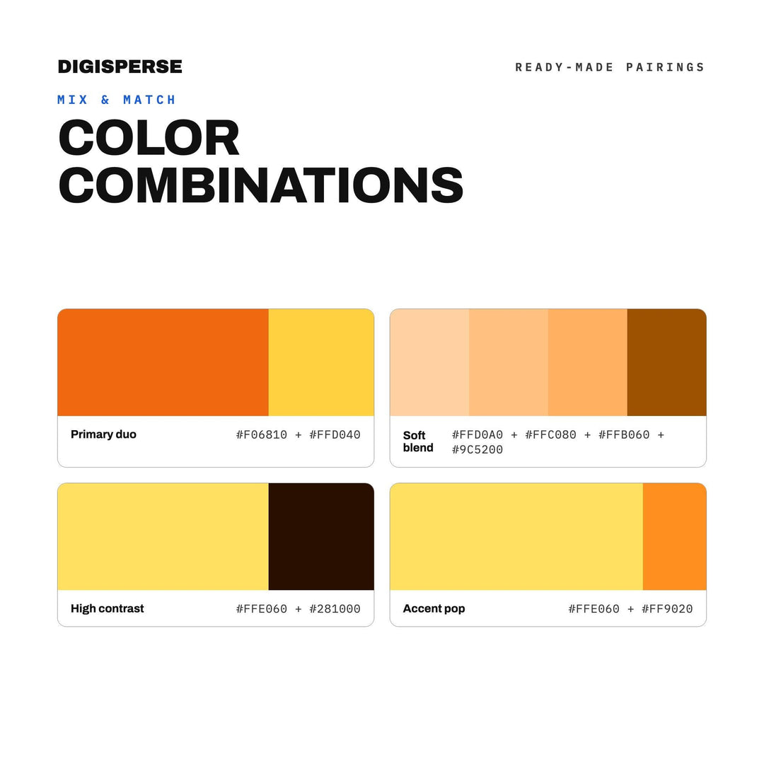 Golden Hour Color Palette | 30 Procreate Swatches, HEX, RGB, CMYK (Digital Download)