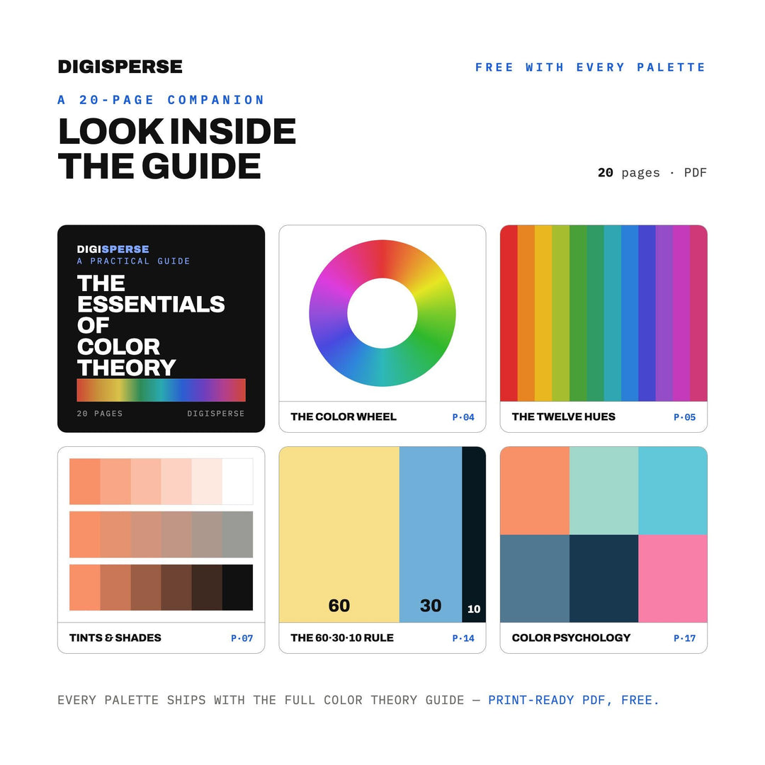 Sunrise Over Sea Color Palette | 30 Procreate Swatches, HEX, RGB, CMYK (Digital Download)