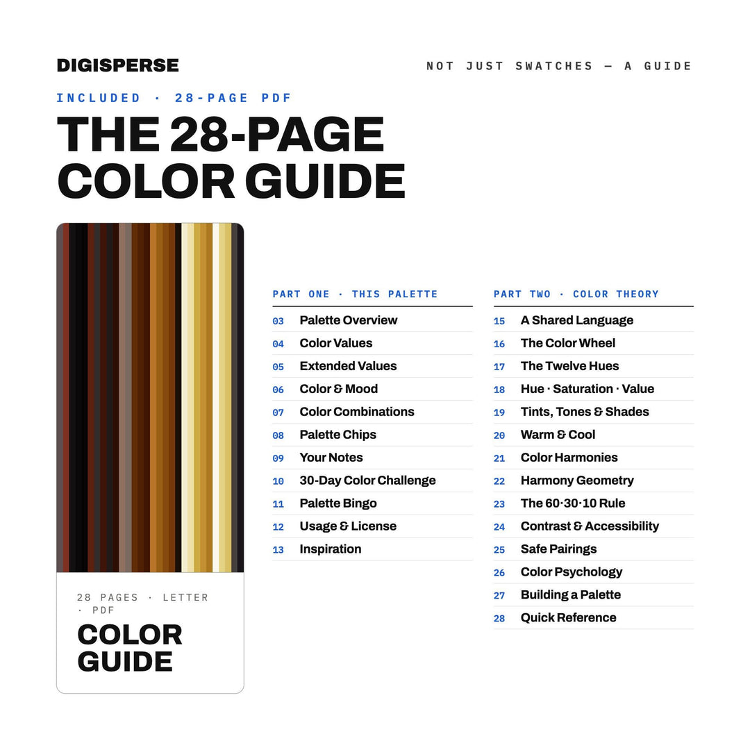 Deep Indigo Color Palette for Lettering Art and Elegant Stationery Branding, 30 Calligraphy Ink Hues, Procreate Swatches, Hex Codes