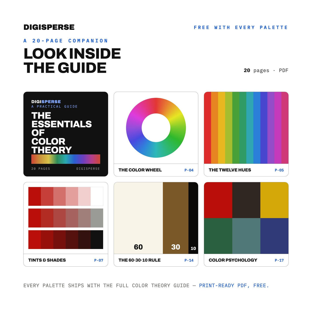 Japanese Woodblock Color Palette | 30 Colors | Hex RGB CMYK | Color Guide | Procreate Swatches + ASE | Digital Download
