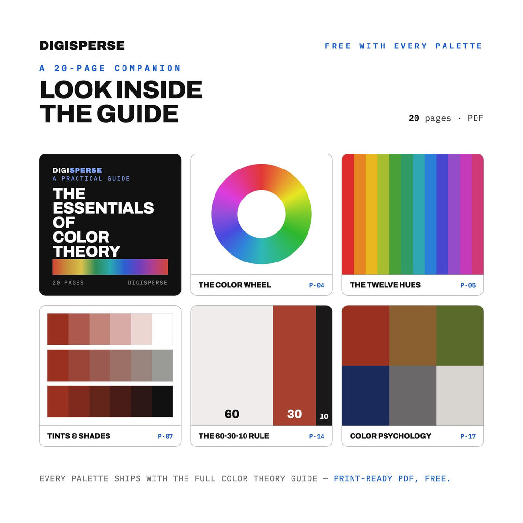 Industrial Revolution Color Palette | 30 Colors | Hex RGB CMYK | Color Guide | Procreate Swatches + ASE | Digital Download