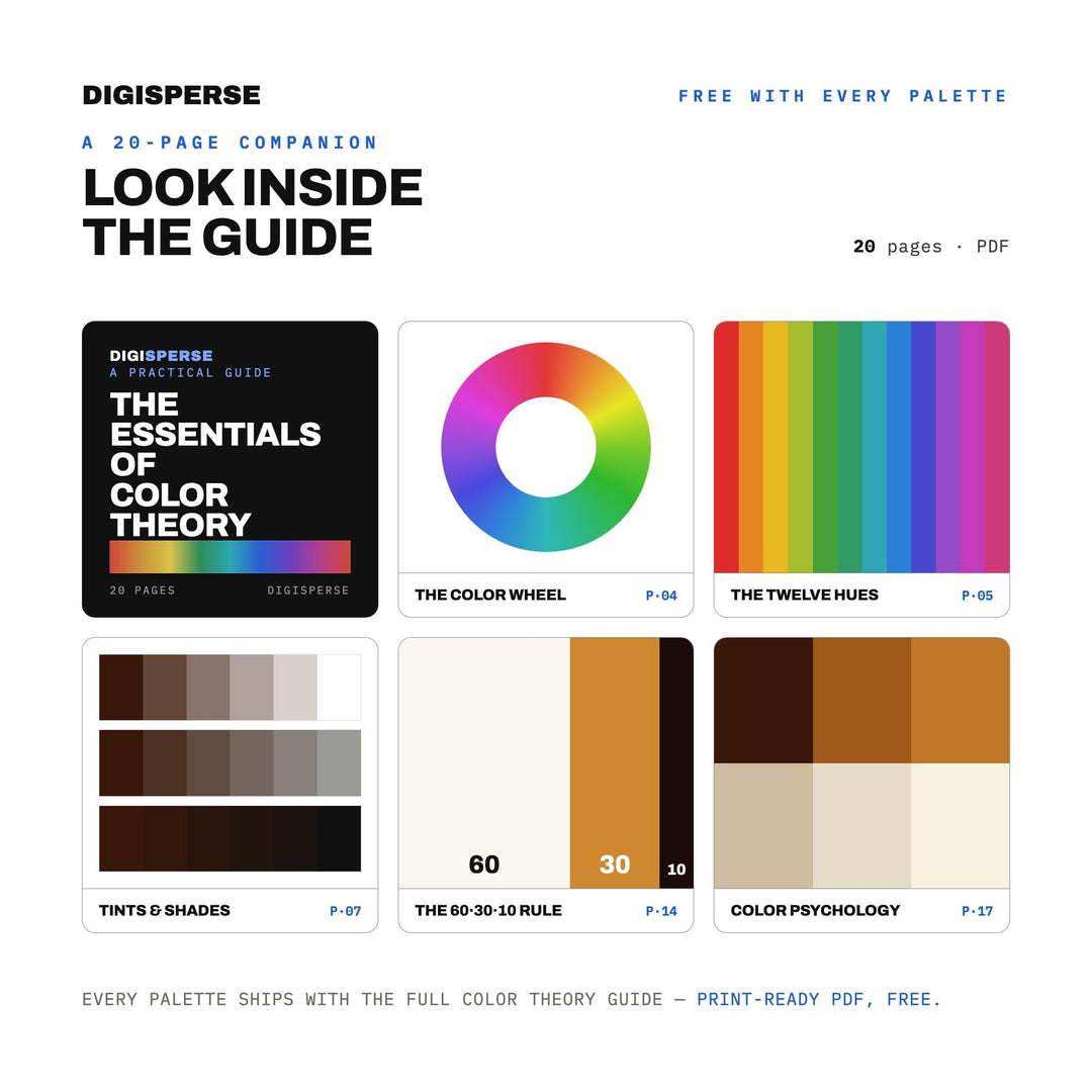 Café Latte Color Palette | 30 Colors | Hex RGB CMYK | Color Guide | Procreate Swatches + ASE | Digital Download