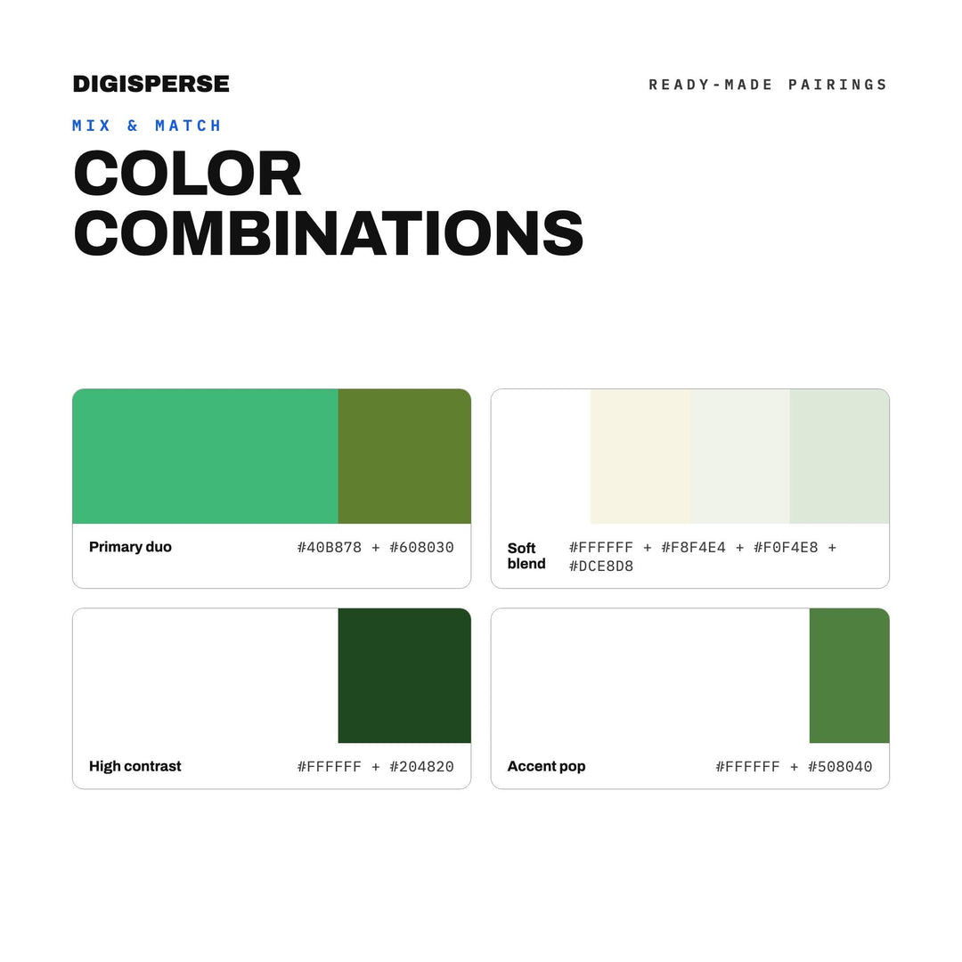 Fresh Herb Color Palette | 30 Procreate Swatches, ASE, PDF Guide (Digital Download)