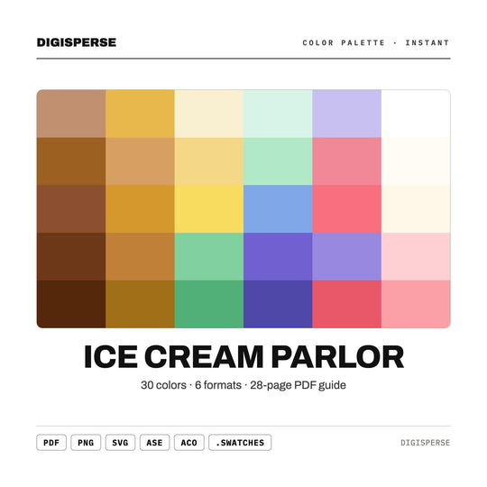 Ice Cream Parlor color palette — main preview