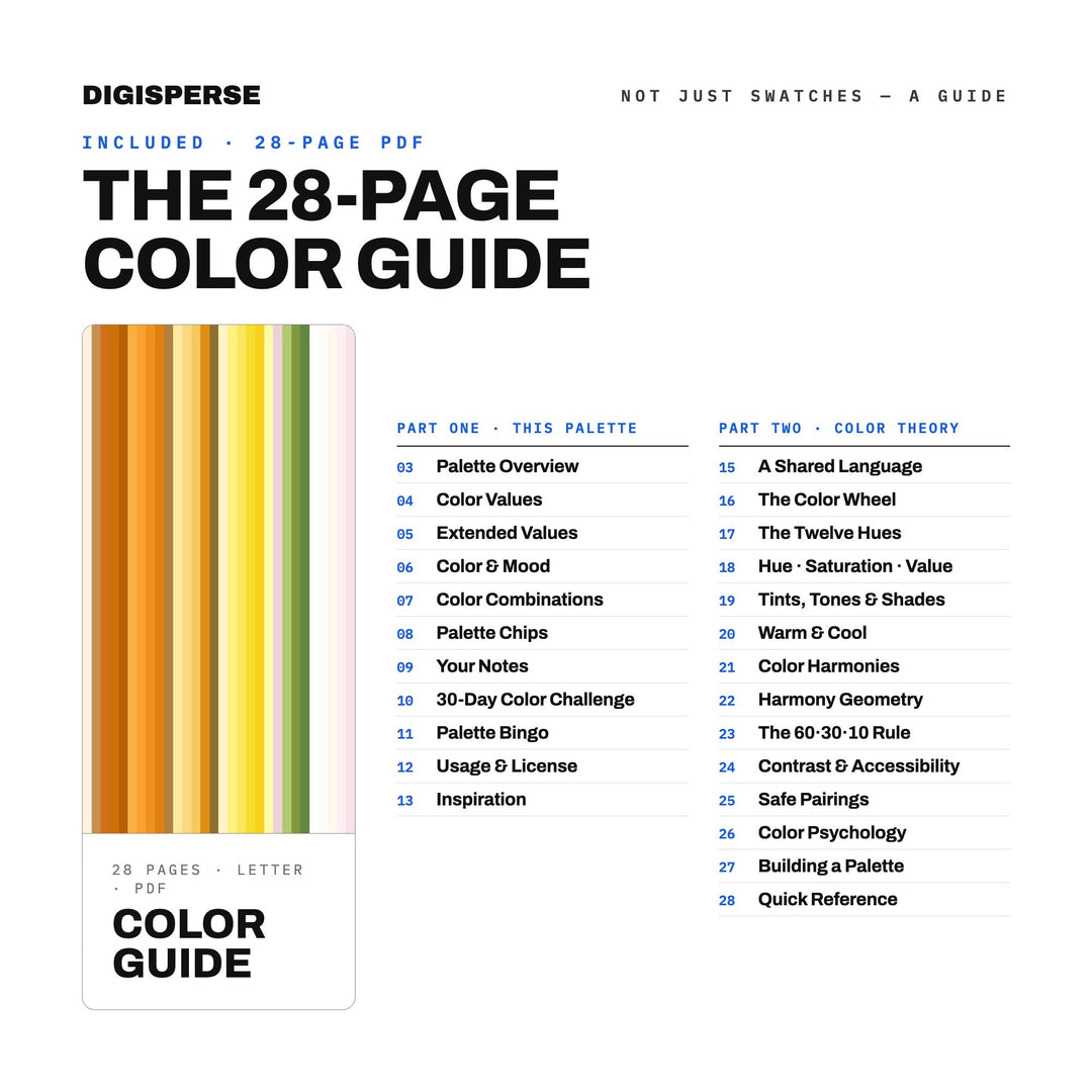 Mango Lassi Color Palette | 30 Colors | Hex RGB CMYK | Color Guide | Procreate Swatches + ASE | Digital Download