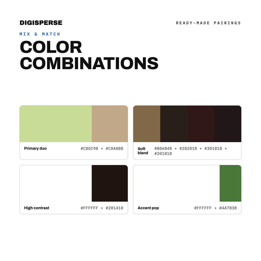Matcha Ceremony Color Palette | 30 Rich Hues, HEX, RGB, CMYK (Digital Download)