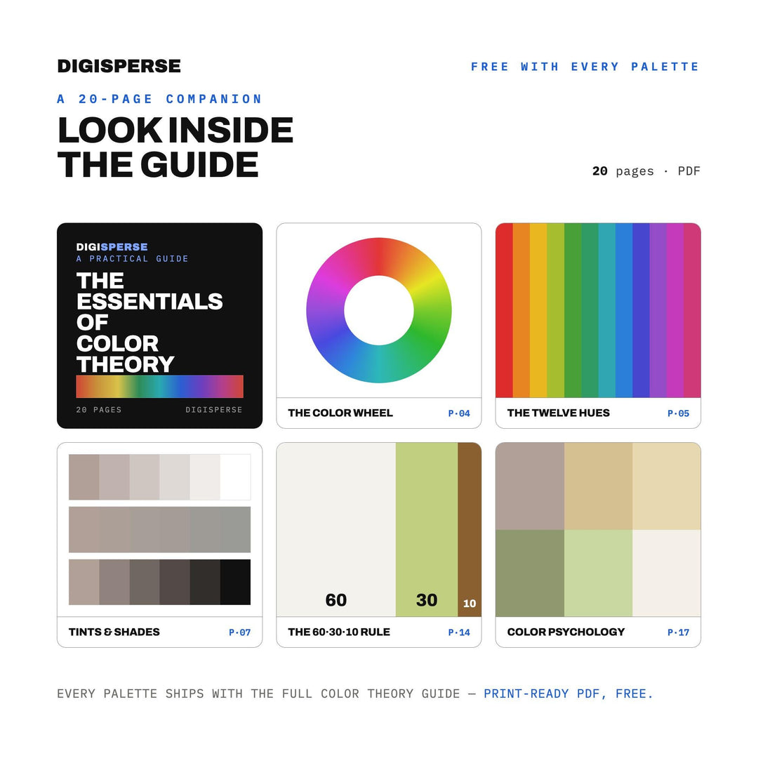 Pistachio Cream Color Palette | 30 Pastel Swatches (Digital Download)