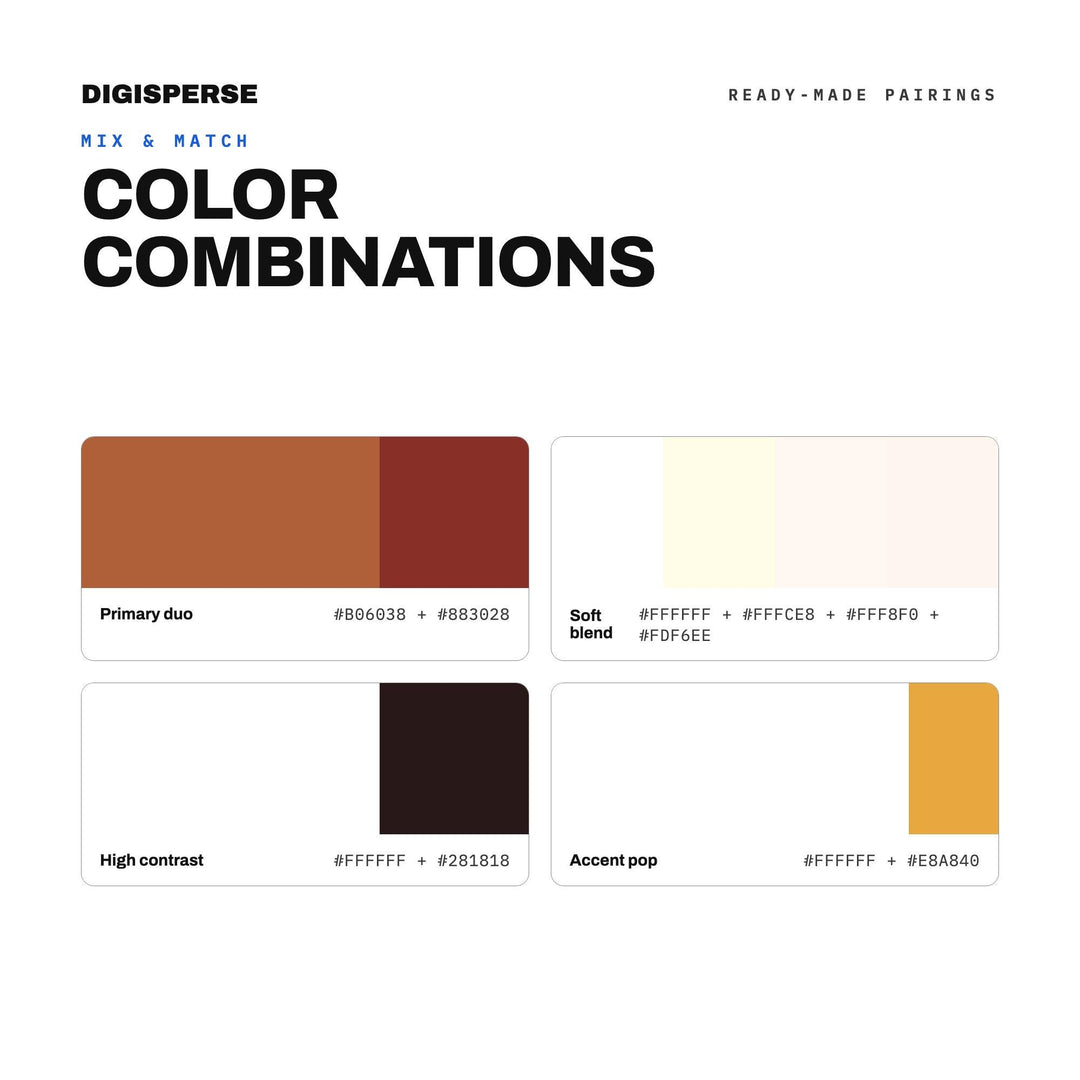 Spiced Chai Color Palette | 30 Colors | Hex RGB CMYK | Color Guide | Procreate Swatches + ASE | Digital Download