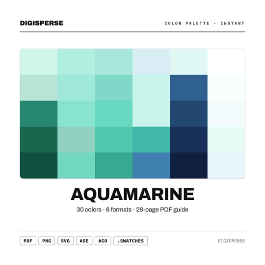 Aquamarine color palette — main preview