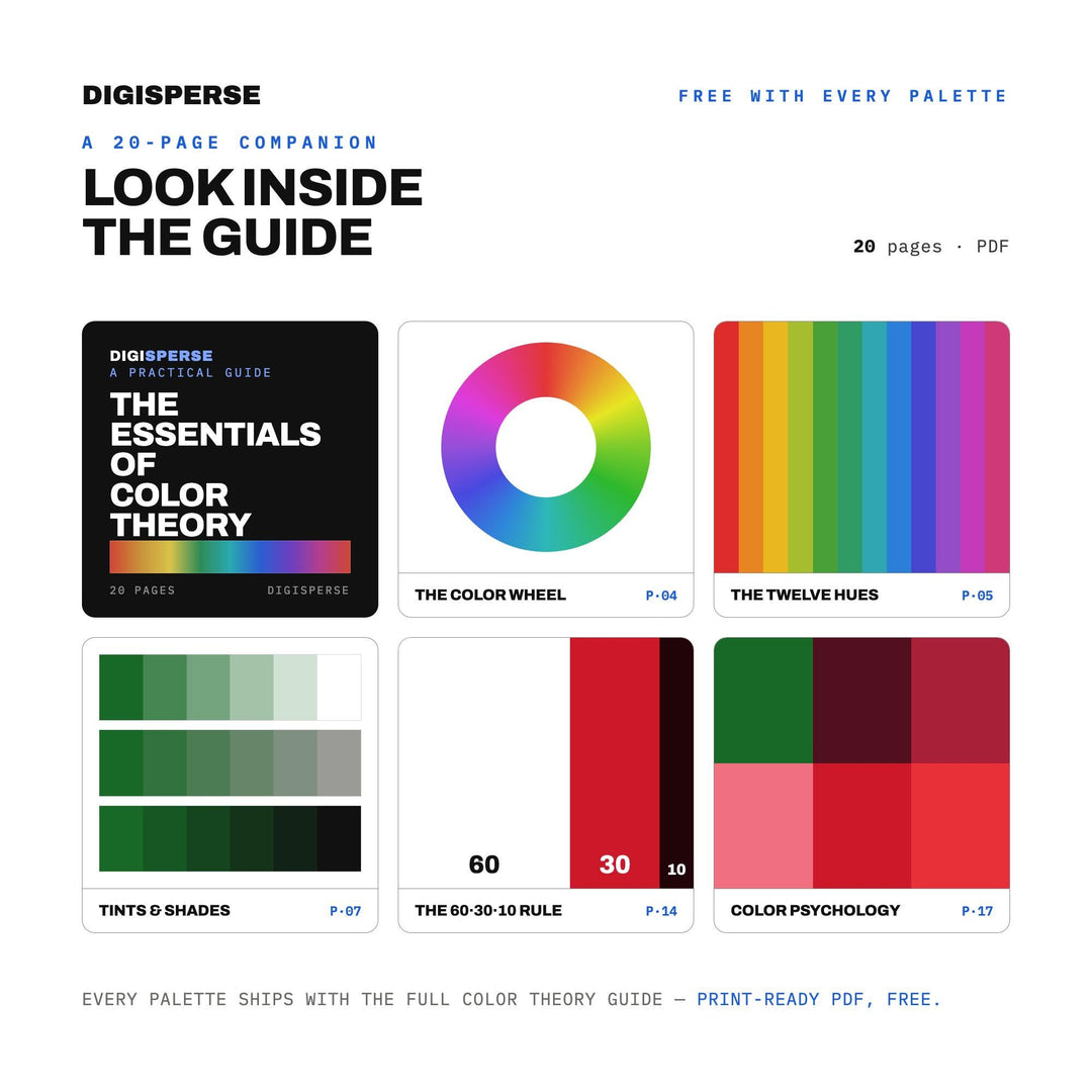 Ruby Red Color Palette | 30 Procreate Swatches, ASE, PDF Guide (Digital Download)
