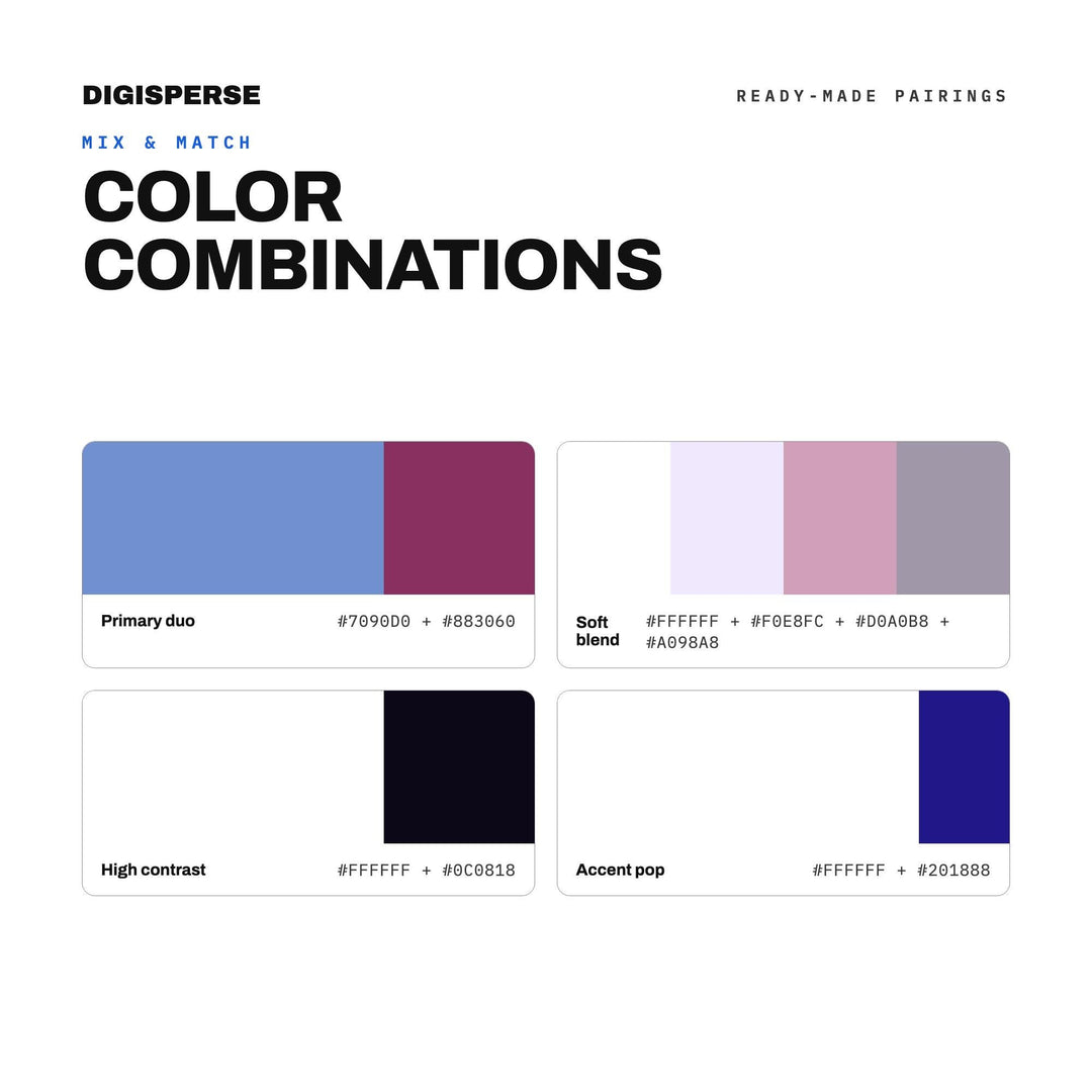 Deep Violet Color Palette for Luxury Gemstone Art and Elegant Jewelry Branding, 30 Tanzanite Blue Hues, Procreate Swatches, Hex Codes
