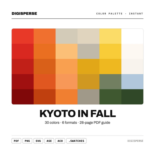 Kyoto In Fall color palette — main preview