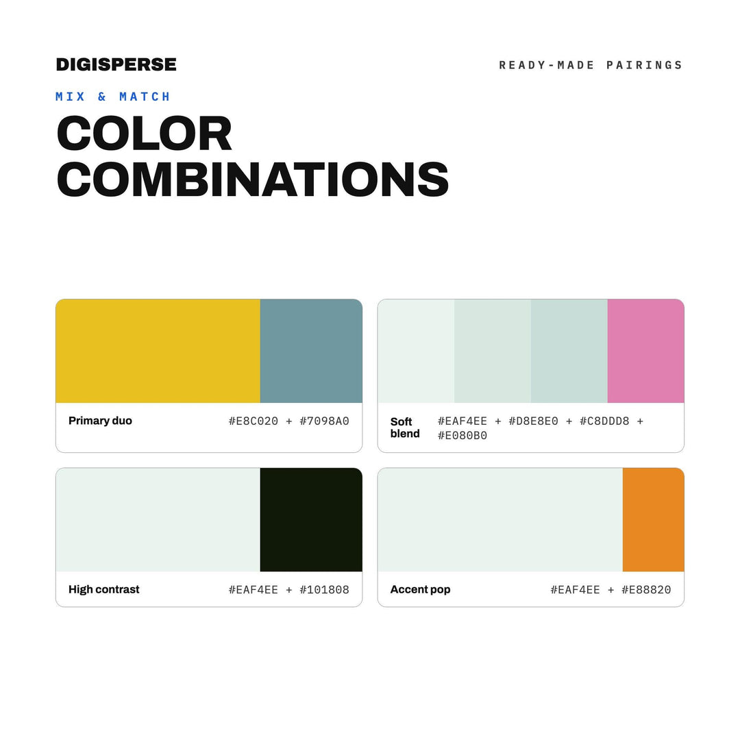 Monteverde Cloud Forest Color Palette | 30 Colors | Hex RGB CMYK | Color Guide | Procreate Swatches + ASE | Digital Download
