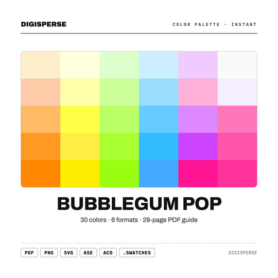 Bubblegum Pop color palette — main preview