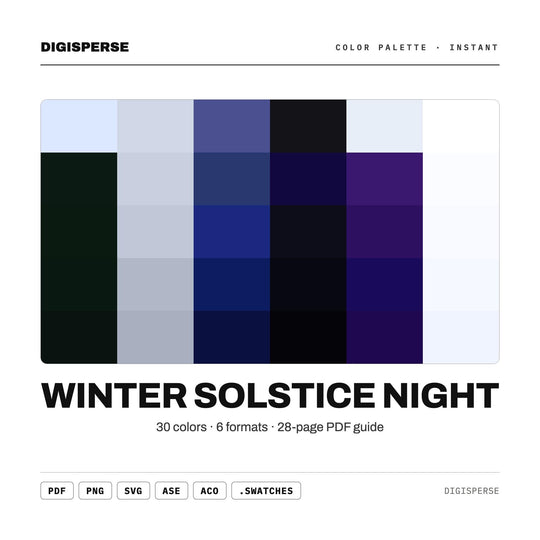 Winter Solstice Night color palette — main preview