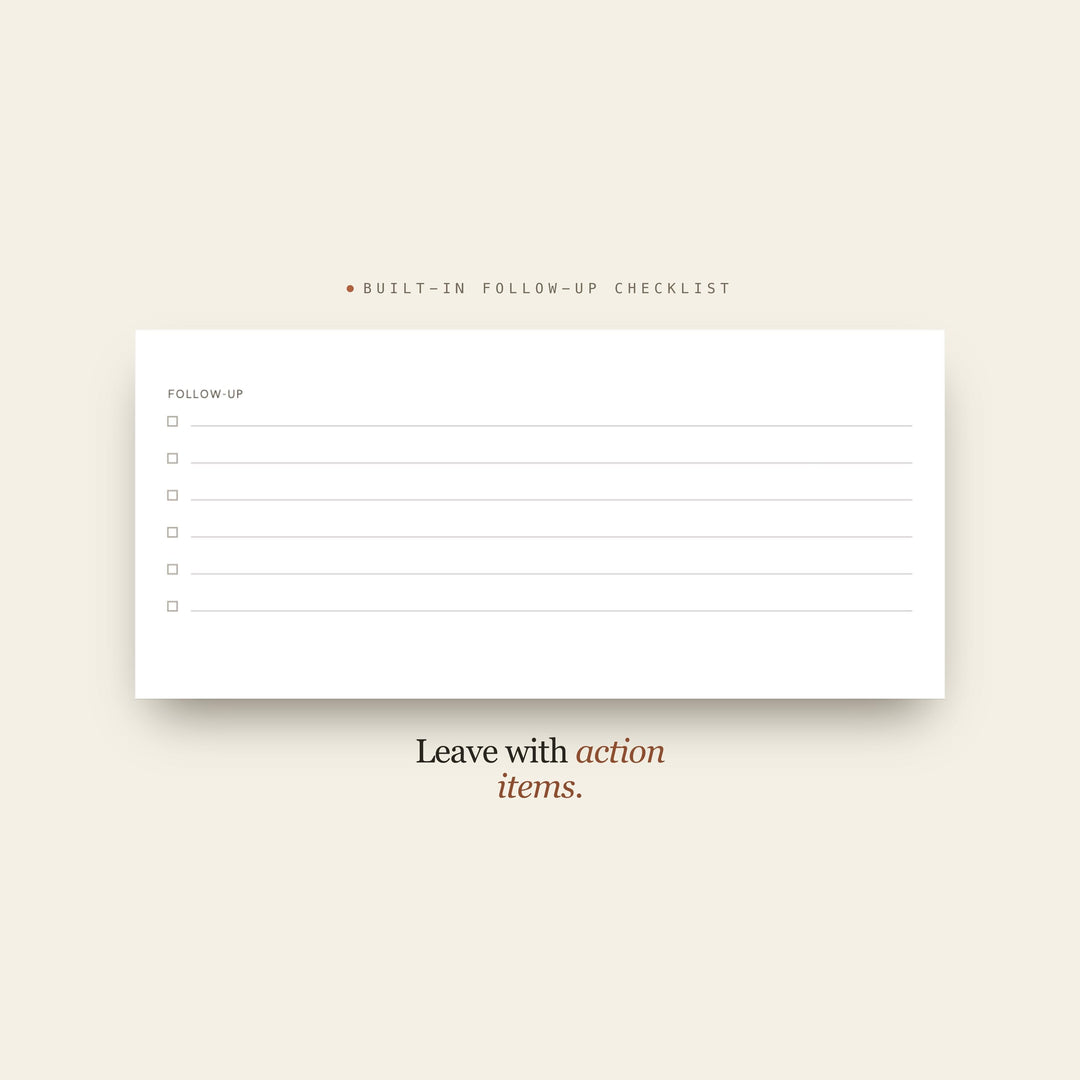 Investor Meeting printable planner insert — preview image 9 of 20