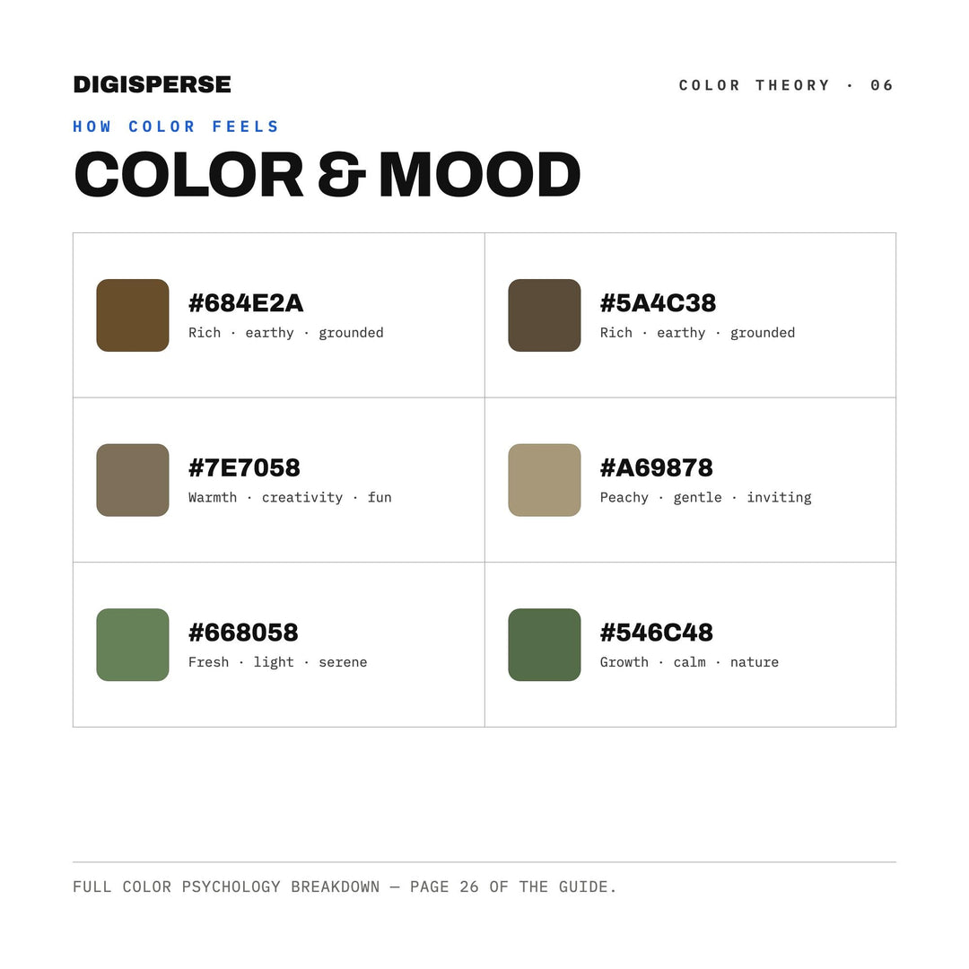 Peat Bog Color Palette | 30 Colors | Hex RGB CMYK | Color Guide | Procreate Swatches + ASE | Digital Download