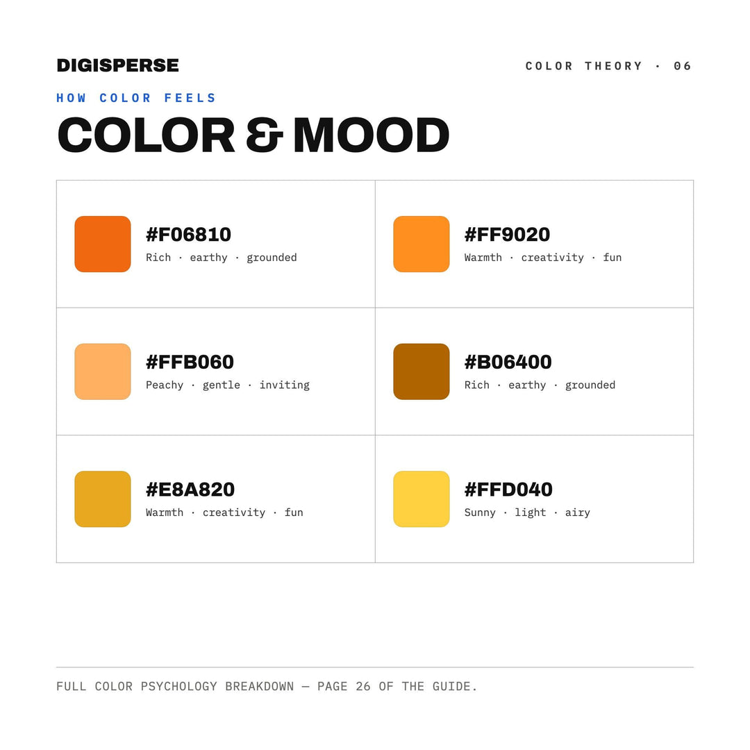 Golden Hour Color Palette | 30 Procreate Swatches, HEX, RGB, CMYK (Digital Download)