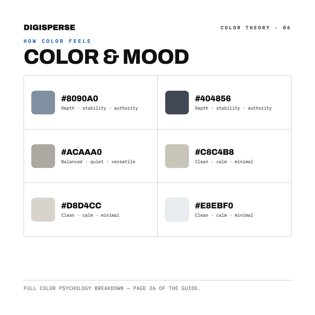 Silver Fog Color Palette | 30 Colors | Hex RGB CMYK | Color Guide | Procreate Swatches + ASE | Digital Download