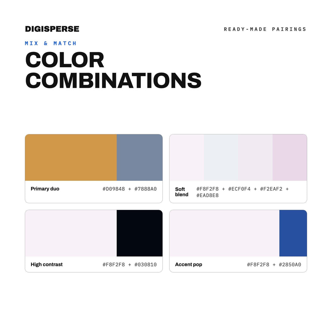 Deep Longing Color Palette | 30 Moody Blue-Violet Tones (Procreate, ASE, PDF)