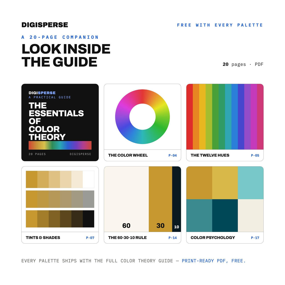 Transformative Teal Color Palette | 30 Colors | Hex RGB CMYK | Procreate Swatches + ASE | Digital Download