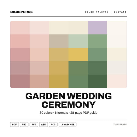 Garden Wedding Ceremony color palette — main preview