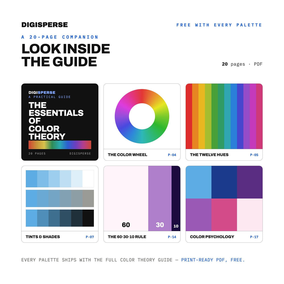 Bold Pride Color Palette for Bisexual Flag Art and LGBTQ Branding, 30 Pink Purple Blue Hues, Procreate Swatches