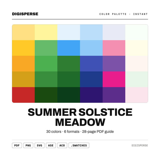 Summer Solstice Meadow color palette — main preview