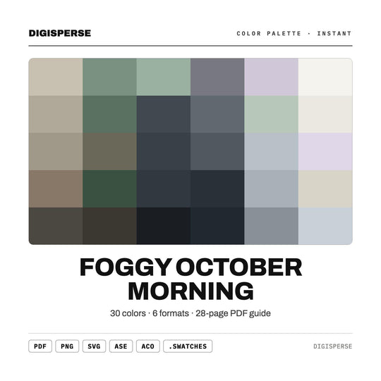Foggy October Morning color palette — main preview