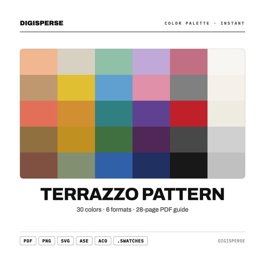 Terrazzo Pattern color palette — main preview