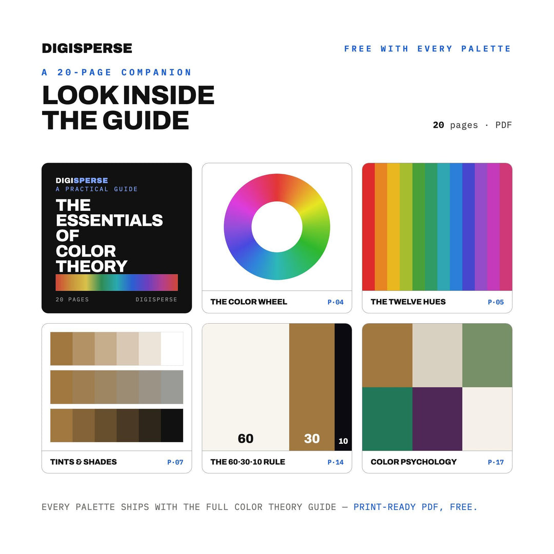 Letterpress Studio Color Palette | 30 Colors | Hex RGB CMYK | Procreate Swatches + ASE | Digital Download