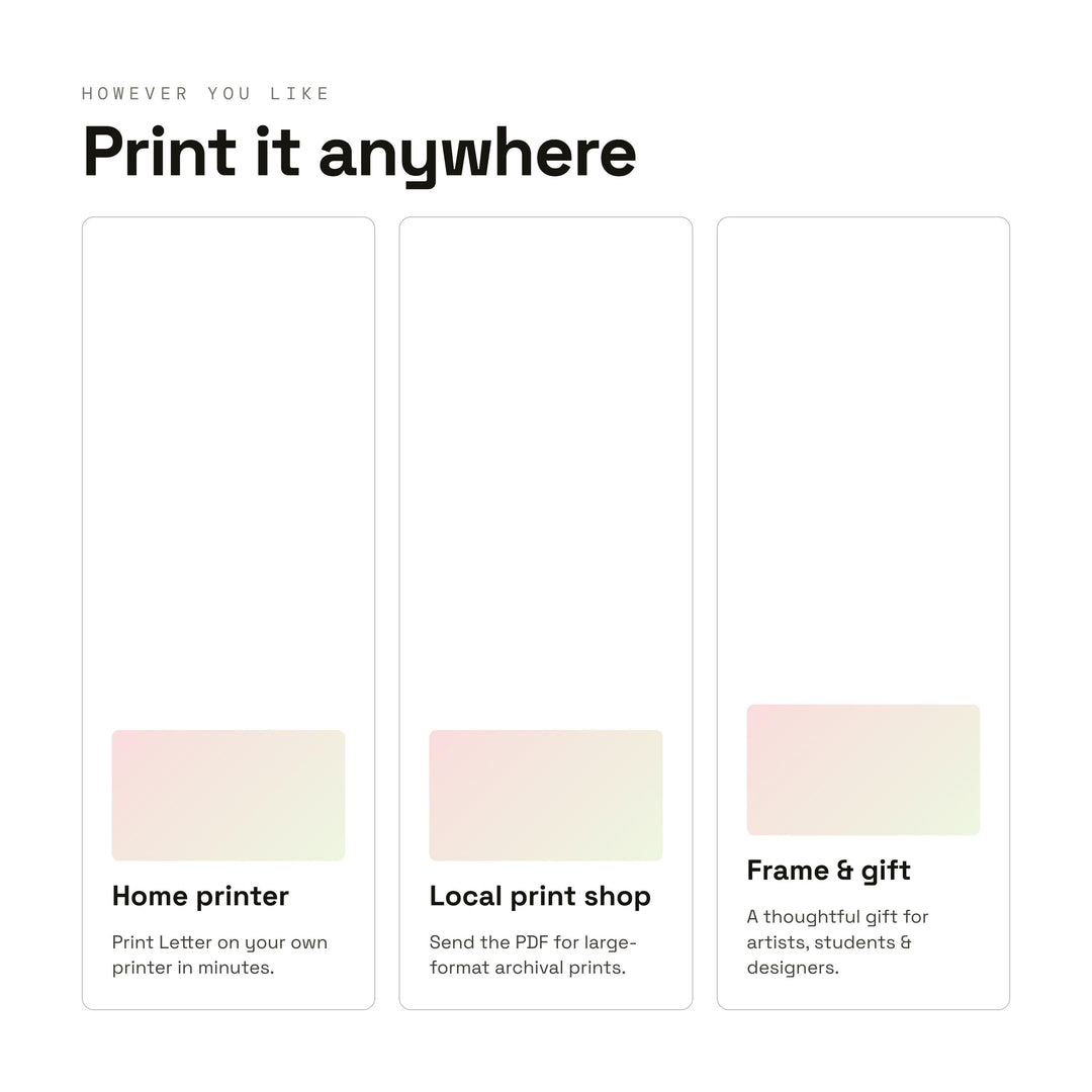 Color Theory Cheat Sheet | Color Wheel & Harmonies Poster for Art Students, Beginners and Classrooms | Digital Download
